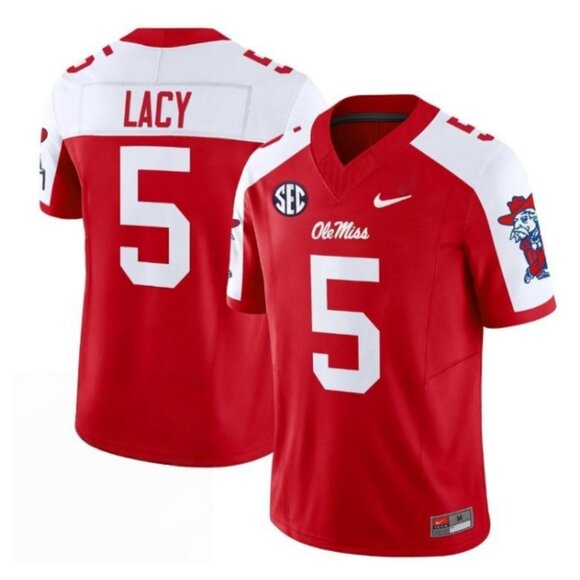 Mens Youths Choose Kewan Lacy Vapor Jersey Stitched Red White